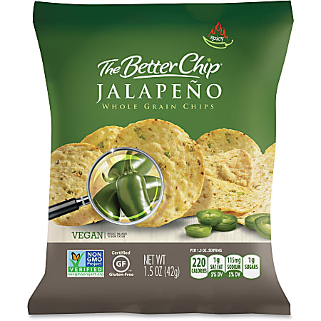 The Better Chip Jalapeno Chips - Gluten-free - Jalapeno - Bag - 1.50 oz - 27 / Carton