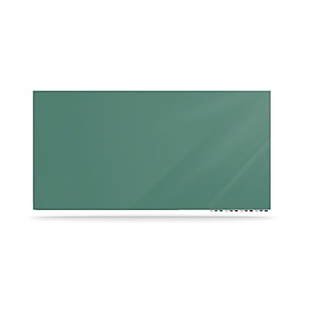 Ghent Aria Low Profile Magnetic Dry-Erase Whiteboard, Glass, 36” x 60”, Jade