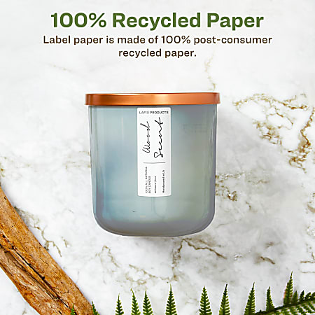 Avery Recycled Paper Labels 94235 EWMP10 Rectangle 2 x 2 58 White Pack