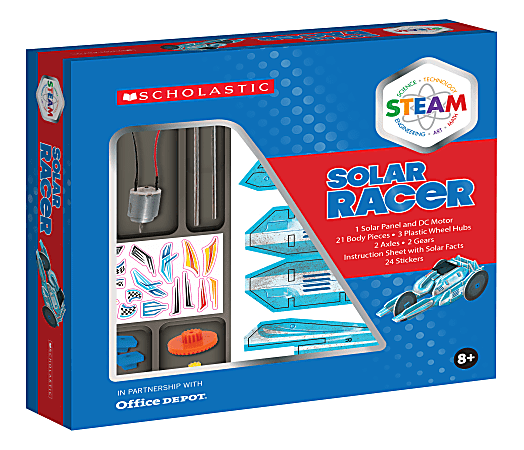 Scholastic STEAM Solar Racer Activity Kit, Grades 2 To 5
