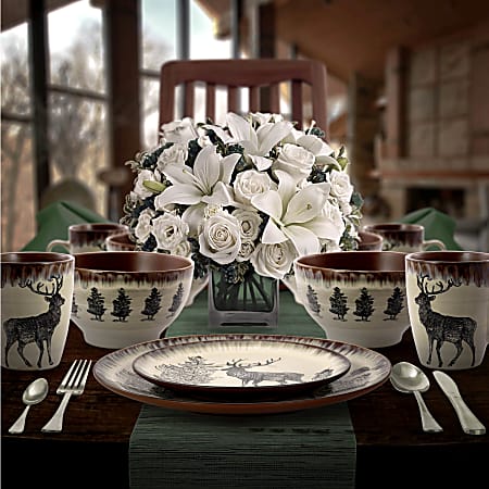 16 piece stoneware dinnerware set discount