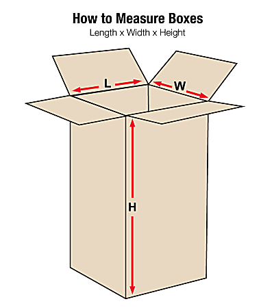 Tall corrugated store boxes