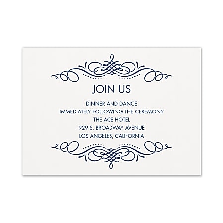 Custom Shaped Wedding Event Response Cards With Envelopes 4 78 x 3 12  Picturesque Watercolor Box Of 25 Cards - Office Depot