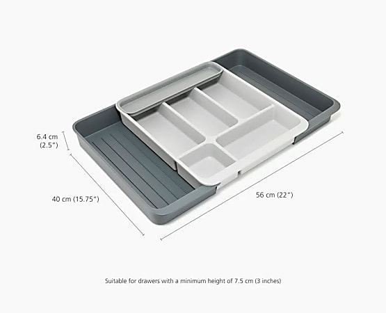 Joseph Joseph Expandable Cutlery And Utensil Organizer, Stone, Total Qty 1