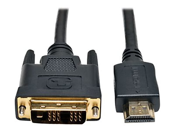 Eaton Tripp Lite Series HDMI to DVI Adapter Cable (M/M), 30 ft. (9.1 m) - Adapter cable - HDMI male to DVI-D male - 30 ft - double shielded - black