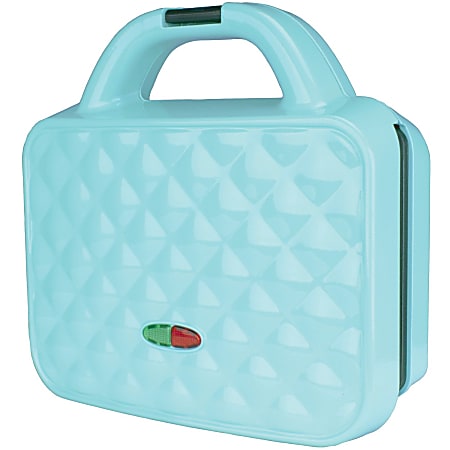 Brentwood TS-239BL Couture Purse Non-Stick Dual Waffle Maker, Blue - 2 x