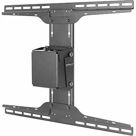 Peerless Straight Column Ceiling Mount PLCM-2-UNL - Mounting kit (tilt/swivel ceiling mount) - for flat panel - fused epoxy - black powder coat - screen size: 32"-65" - ceiling mountable