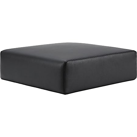Lorell Contemporary Collection Single Sofa Seat Cushion - 25.5" x 25.5"7.9" - Material: Polyurethane - Finish: Black
