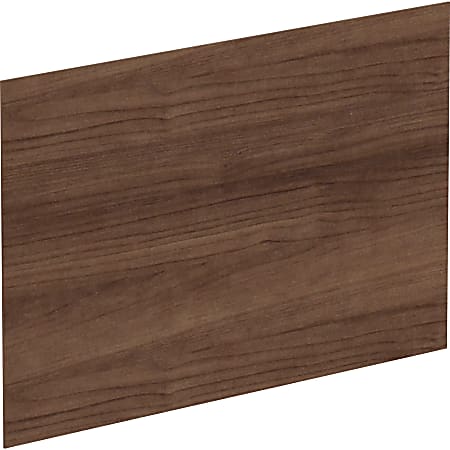 Lorell Adaptable Panel Dividers - 24" Width x 2" Height x 37" Depth - Aluminum - Walnut