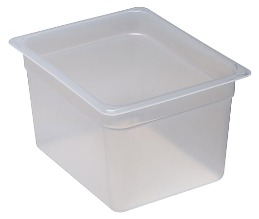 Cambro Translucent GN 1/2 Food Pans, 8"H x 10-7/16"W x 12-3/4"D, Pack Of 6 Containers