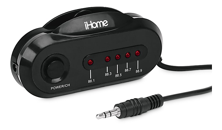 iHome 3.5MM Wireless FM Transmitter, 6" x 2"