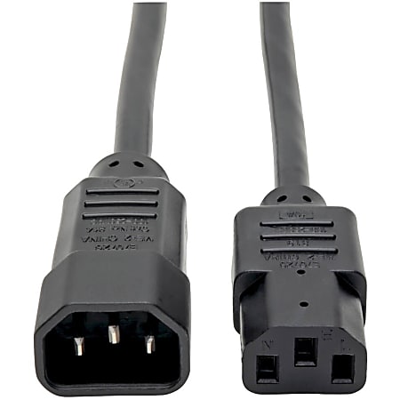 Eaton Tripp Lite Series PDU Power Cord, C13 to C14 - 10A, 250V, 18 AWG, 8 ft. (2.43 m), Black - Power extension cable - P004008