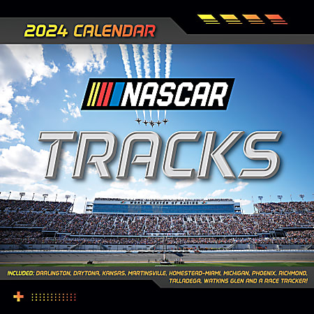 2024 TF Publishing Sports Monthly Wall Calendar, 12” x 12”, NASCAR Tracks, January To December