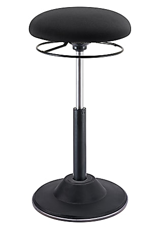 Kore Design™ Office Adjustable Pivot Stool, Black, KDOP5023BA