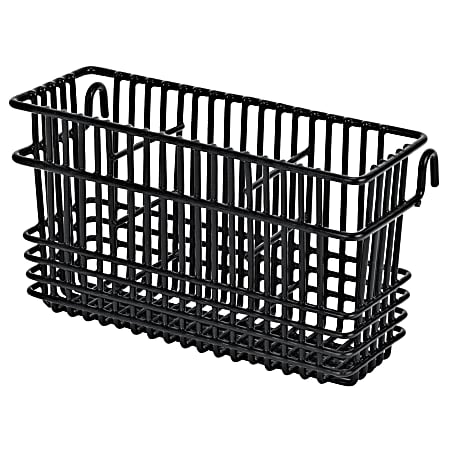 Better Houseware Cutlery Holder, 4"H x 2-3/4"W x 7-3/4"D, Black