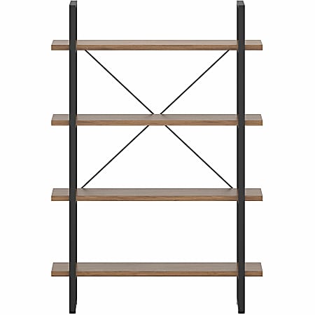Lorell SOHO Rustic Metal Frame Bookcase - 39.4 Lorell SOHO Rustic Metal Frame Bookcase - 39.4