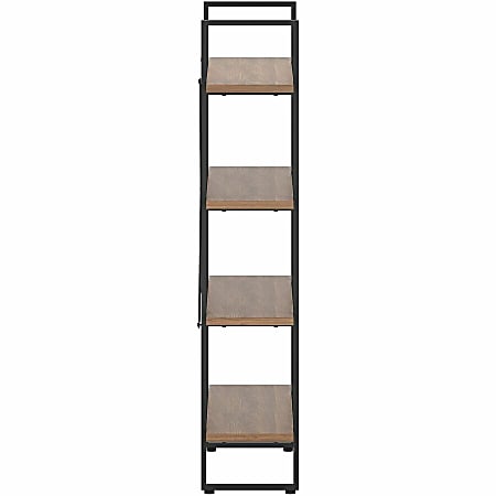 Lorell SOHO Rustic Metal Frame Bookcase - 39.4 Lorell SOHO Rustic Metal Frame Bookcase - 39.4