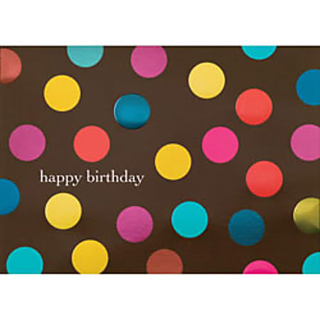 Custom All Occasion Cards, Birthday Polka Dots Greeting Cards With Envelopes, 7-7/8" x 5-5/8", Pack Of 25 Cards And Envelopes
