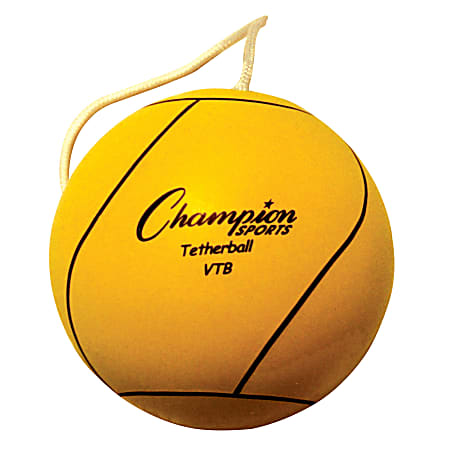 Champion Sports Nylon Tether Ball Yellow - Office Depot