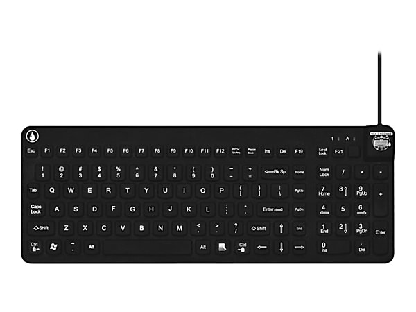 Man & Machine Really O'Cool - Keyboard - washable - USB - US - black