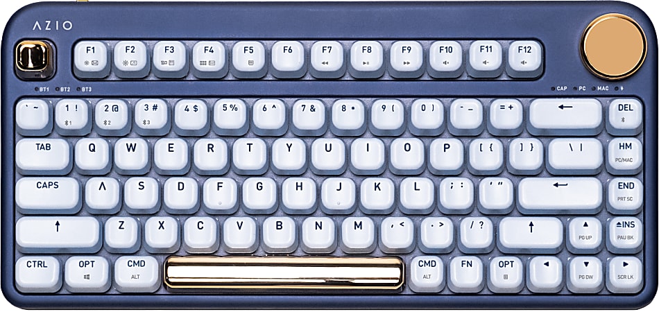 AZIO IZO Wireless Mechanical Keyboard, Blue Iris, AZI917800F061