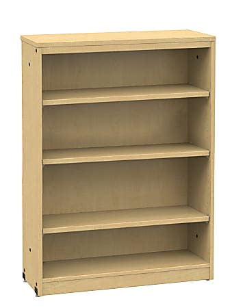 Office Stor Plus Bookcase, 5-Shelf, Fusion Maple