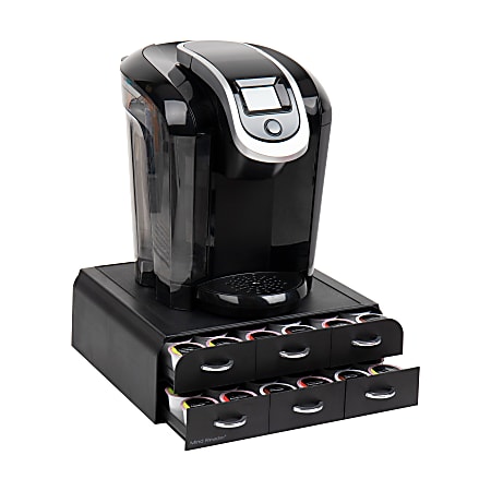 Mind Reader 2-Tier 6-Drawer Single Serve Coffee Pod Drawer, 4-3/4”H x 12-1/4”W x 14”D, Black
