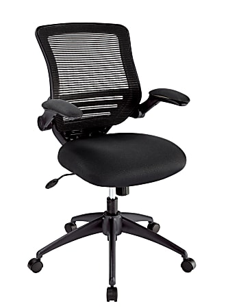 Realspace® Calusa Mesh Mid-Back Manager's Chair, Black, BIFMA Compliant