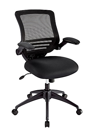 Realspace Calusa Mesh Mid Back Managers Chair Black BIFMA