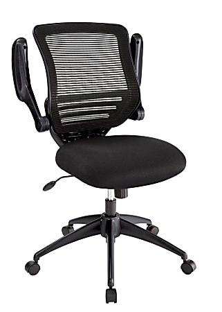 Realspace Calusa Mesh Mid Back Managers Chair Black BIFMA