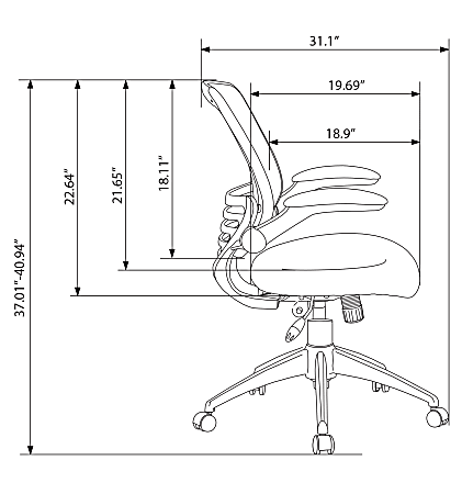 Calusa mid back store chair office depot