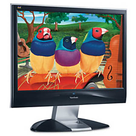 ViewSonic® VX2035wm 20" Widescreen Digital/Analog LCD Monitor, Black