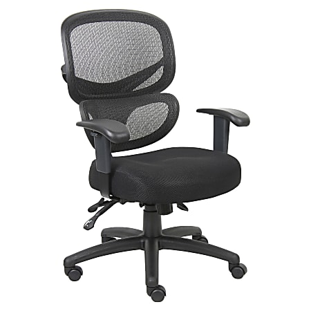 Lorell Ergo Lumbar Back Support Mesh Black - Office Depot