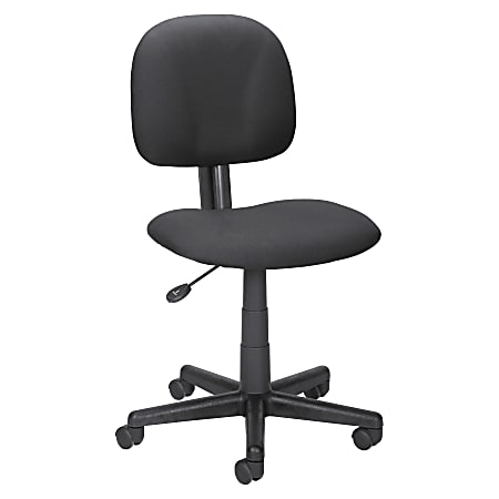 Lorell® Mid-Back Multi-Task Fabric Chair, Black