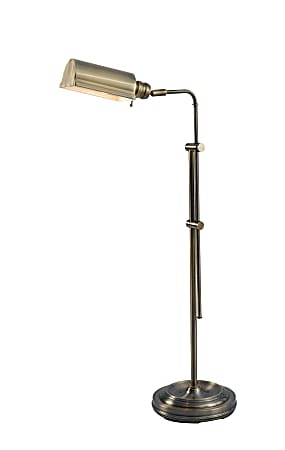 Kenroy Home Bough Floor Lamp 61 12 H Brushed Steel Office Depot