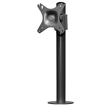 Kantek Mounting Arm for Monitor - Black - Height Adjustable - 27" Screen Support - 1 Each