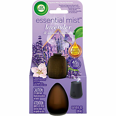 Air Wick Essential Mist Scented Diffuser Oil Refill - Oil - 0.7 fl oz (0 quart) - Lavender & Almond Blossoms - 45 Day - 1 Each - Long Lasting