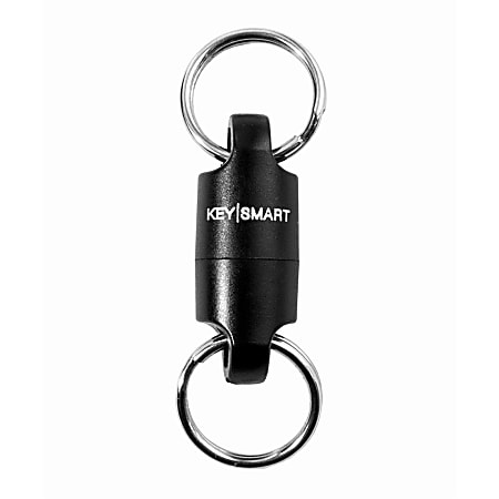 KeySmart MagConnect Magnetic Quick Connect Key Chain, Black