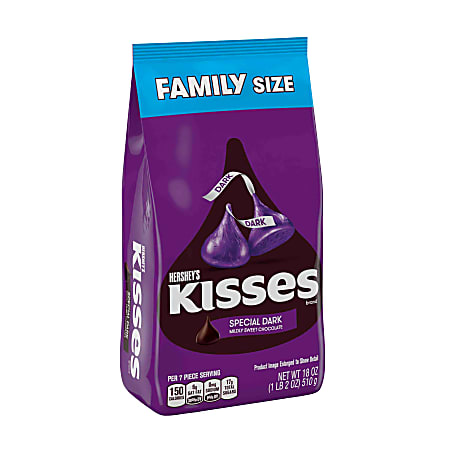 Hershey's® Kisses Special Dark Mildly Sweet Chocolates,18 Oz, Purple Foil
