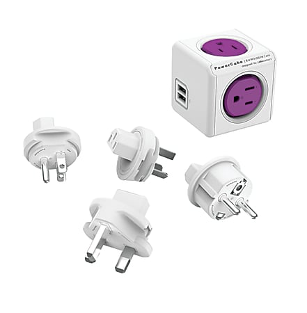 Allocacoc PowerCube ReWirable USB, Purple