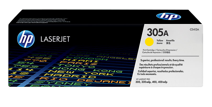 HP 305A, (CE412A-G) Yellow Original LaserJet Toner Cartridge for US Government HP 305A, (CE412A-G) Yellow Original LaserJet Toner Cartridge for US Government
