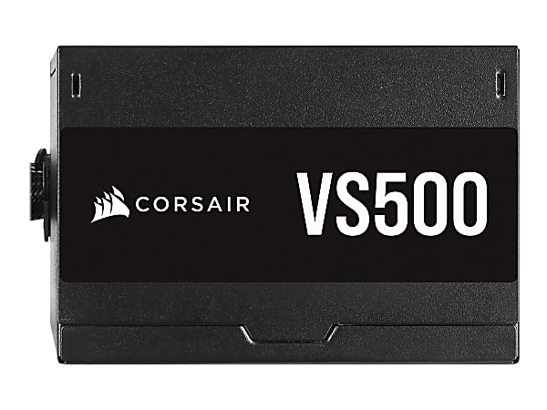 CORSAIR VS Series VS500 - Power supply (internal) - ATX12V 2.31/ EPS12V 2.92 - 80 PLUS - AC 100-240 V - 500 Watt - black powder coat