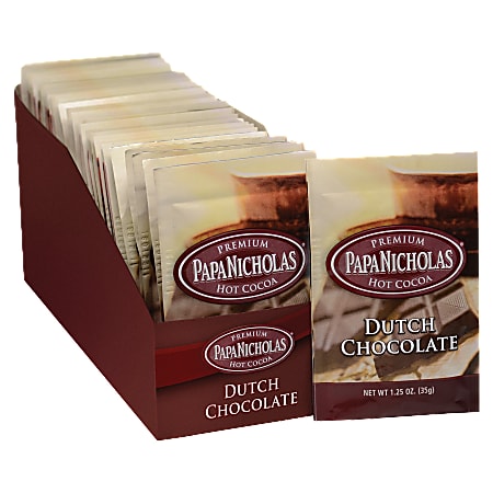 PapaNicholas Coffee Premium Dutch Chocolate Hot Cocoa, 1.25