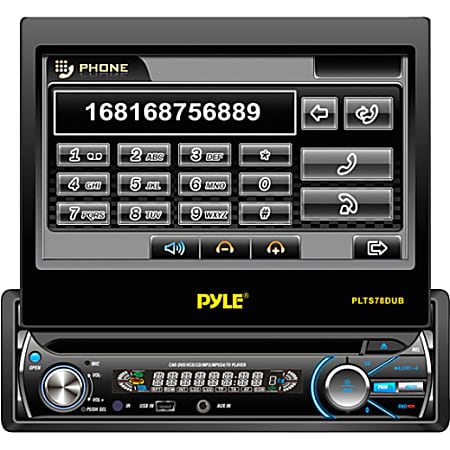 Pyle PLTS78DUB Car DVD Player - 7" Touchscreen LCD - Single DIN