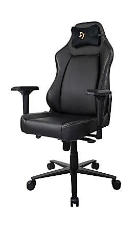 Arozzi Primo Ergonomic Faux Leather High Back Gaming Chair BlackGold ...