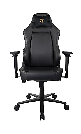 Arozzi Primo Ergonomic Faux Leather High Back Gaming Chair BlackGold ...