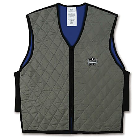 Ergodyne Chill-Its Evaporative Cooling Vest, XX-Large, Gray, 6665 