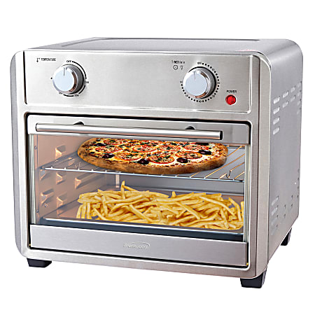 Oster Extra Large Digital Countertop Oven 1500 W Toast Pizza Bake Broil  Defrost Roast Dehydrate Convection Brushed Stainless Steel - Office Depot