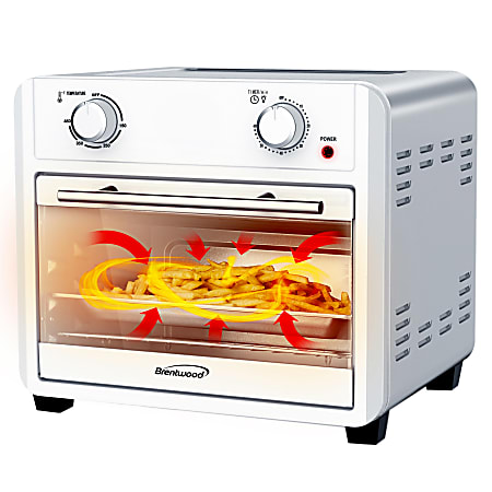 Brentwood 1700 Watt 24 Qt Convection Air Fryer Toaster Oven Silver Office Depot
