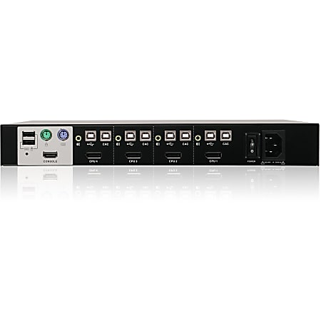 IOGEAR 4 Port DisplayPort Secure KVM Switch TAA 4 Computers